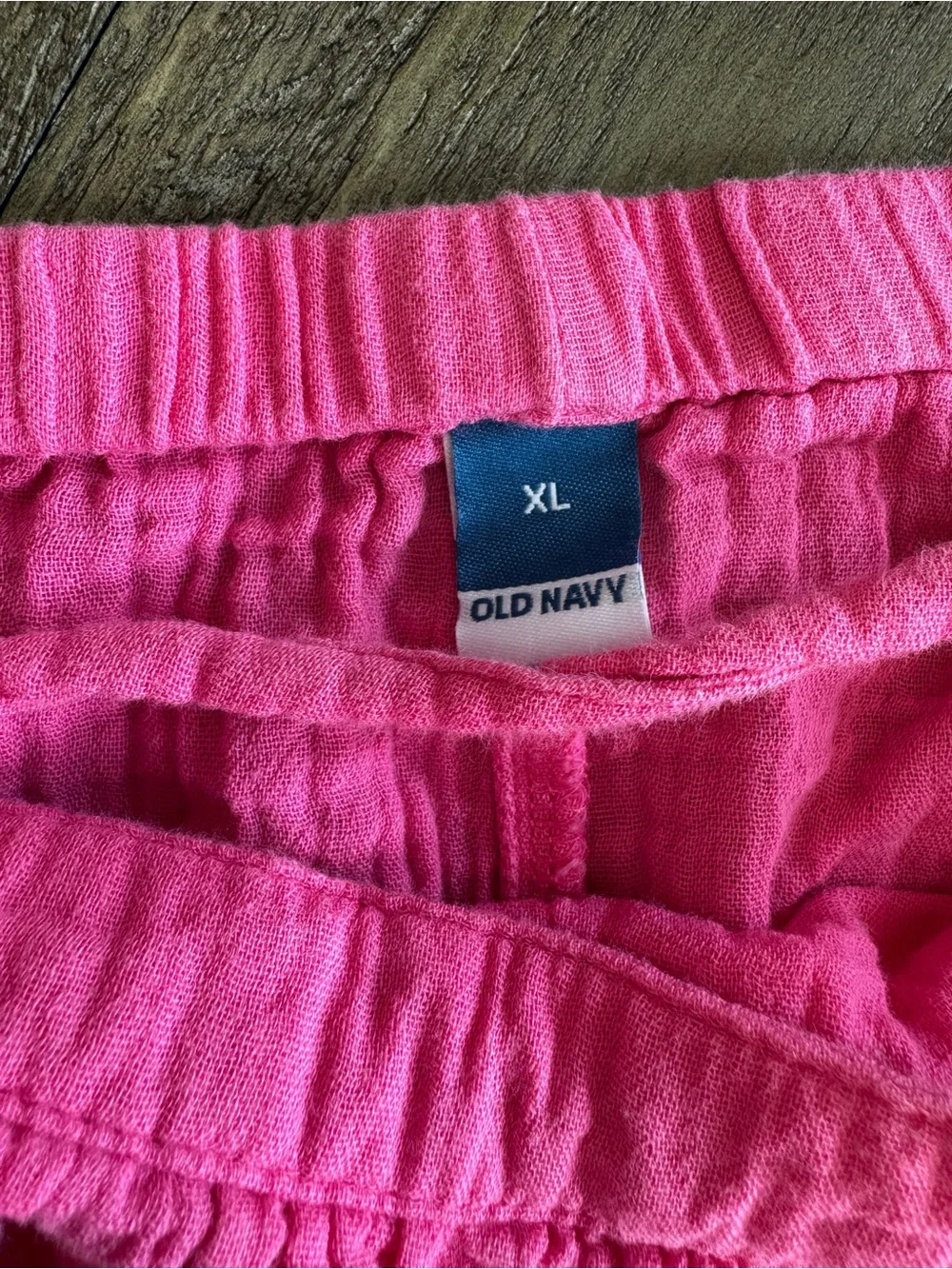 Old Navy Pink Gauze Swim Cover Up Dress XL Tie Strap Beach Resort
